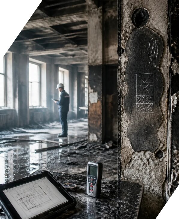 Обследование зданий после пожара в Чехове от 15251 р. | ЭкспертизаРоссия